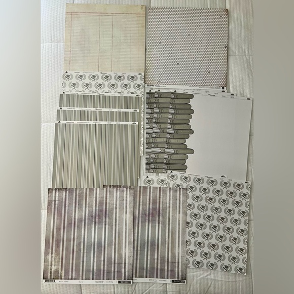 Scrapbook paper bundle of over 100 specialty papers & foam board alphabet - Picture 2 of 12